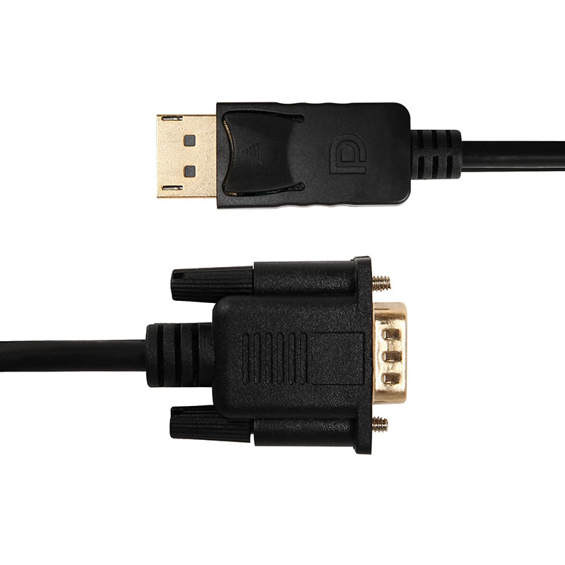 Gizzu 1080P DisplayPort-zu-VGA-Kabel 1,8 m Poly