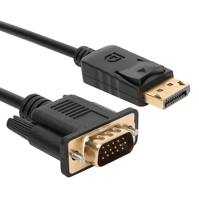 Gizzu 1080P DisplayPort-zu-VGA-Kabel 1,8 m Poly
