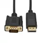 Gizzu 1080P DisplayPort-zu-VGA-Kabel 1,8 m Poly