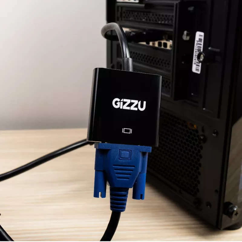 Gizzu 1080P HDMI auf VGA Adapter Poly