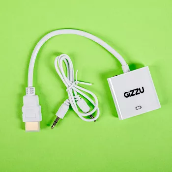 Gizzu 1080P HDMI auf VGA Adapter mit Audio
