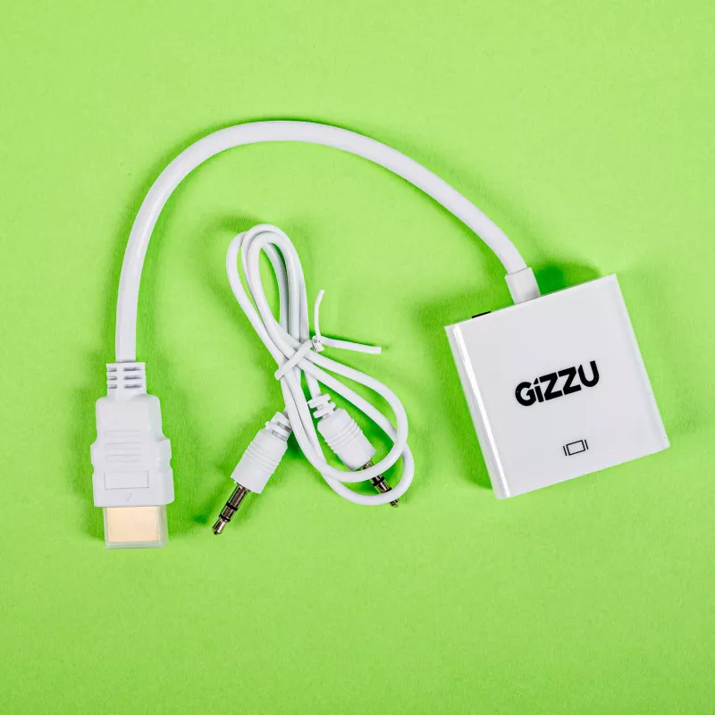Gizzu 1080P HDMI auf VGA Adapter mit Audio
