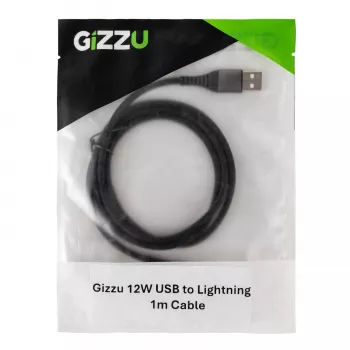GIZZU 12W USB-A auf Lightning Kabel 1m Weiß
