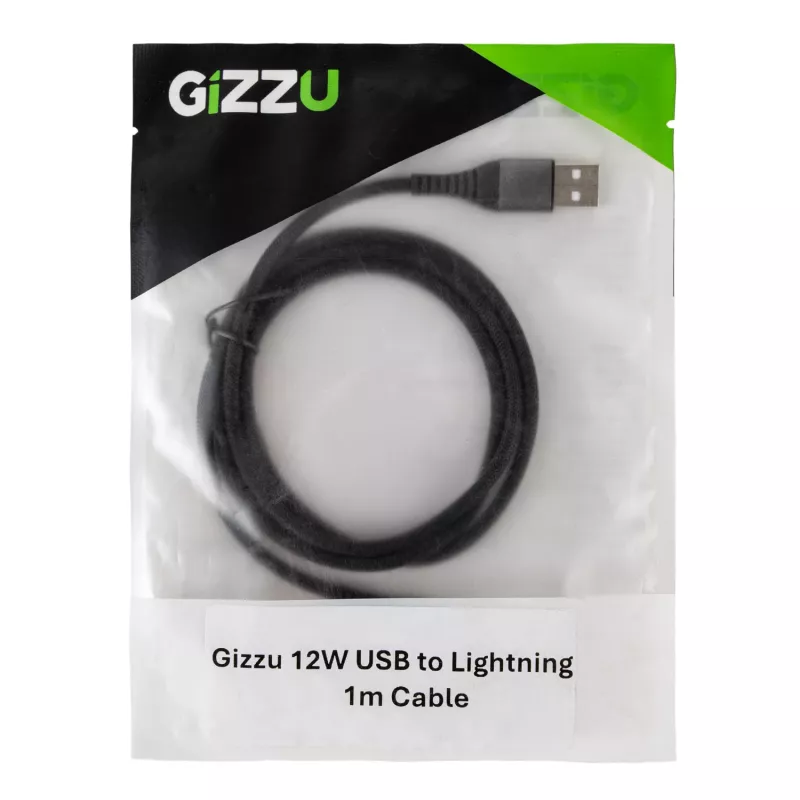 GIZZU 12W USB-A auf Lightning Kabel 1m Weiß