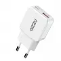 Gizzu 2-Port 30W GaN Wandladegerät USB-C PD + USB-A QC Weiß