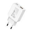 Gizzu 2-Port 45W GaN Wandladegerät USB-C PD & USB-A QC Weiß