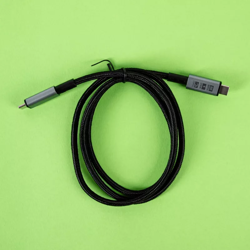GIZZU 240W 20Gbps USB-C auf USB-C geflochtenes Kabel 1m Schwarz