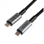 GIZZU 240W 20Gbps USB-C auf USB-C Kabel 2m Schwarz