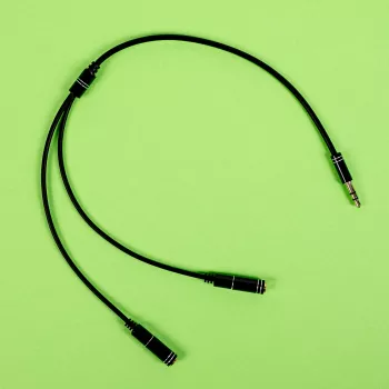 Gizzu 3-Pol Audio-Splitter-Kabel - Schwarz