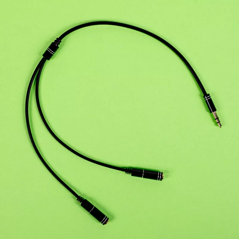 Gizzu 3-Pol Audio-Splitter-Kabel - Schwarz
