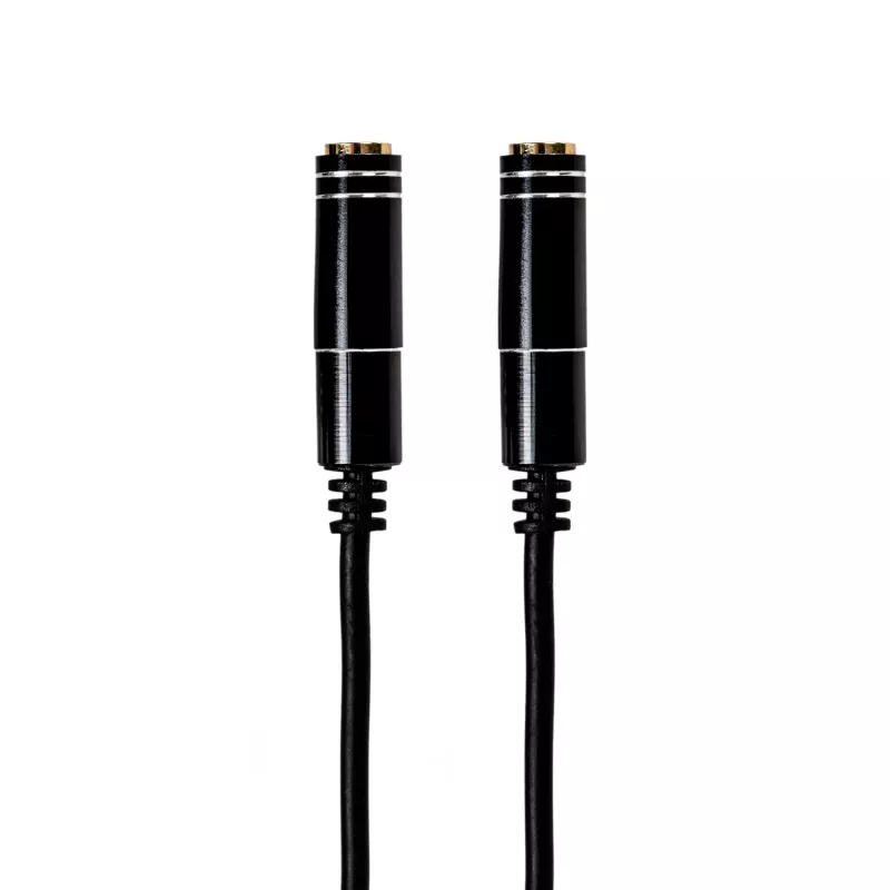 Gizzu 3-Pol Audio-Splitter-Kabel - Schwarz