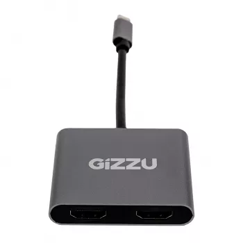 Gizzu 4-in-1 Type-C auf Dual-HDMI-Hub