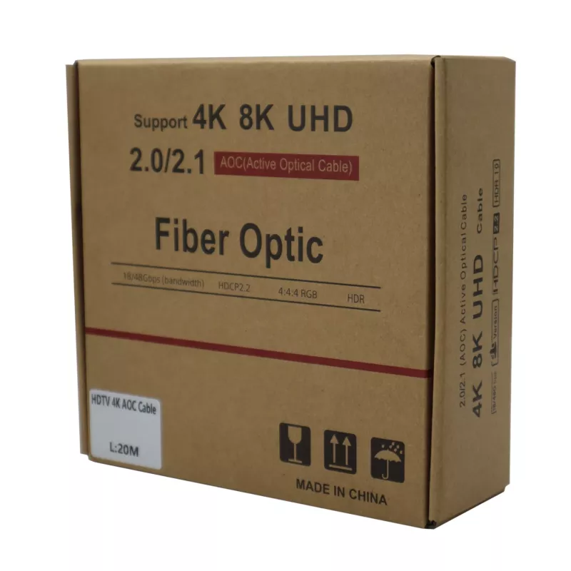GIZZU 4K aktives Glasfaser-HDMI-Kabel 20m
