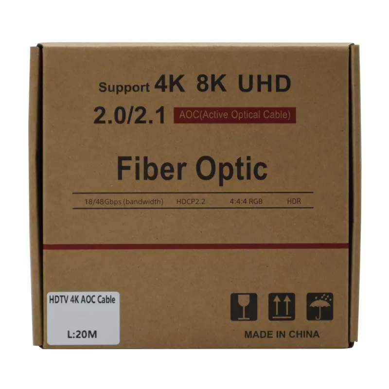 GIZZU 4K aktives Glasfaser-HDMI-Kabel 20m