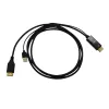 Gizzu 4K HDMI auf DisplayPort aktives Konverterkabel 1,8 m Schwarz