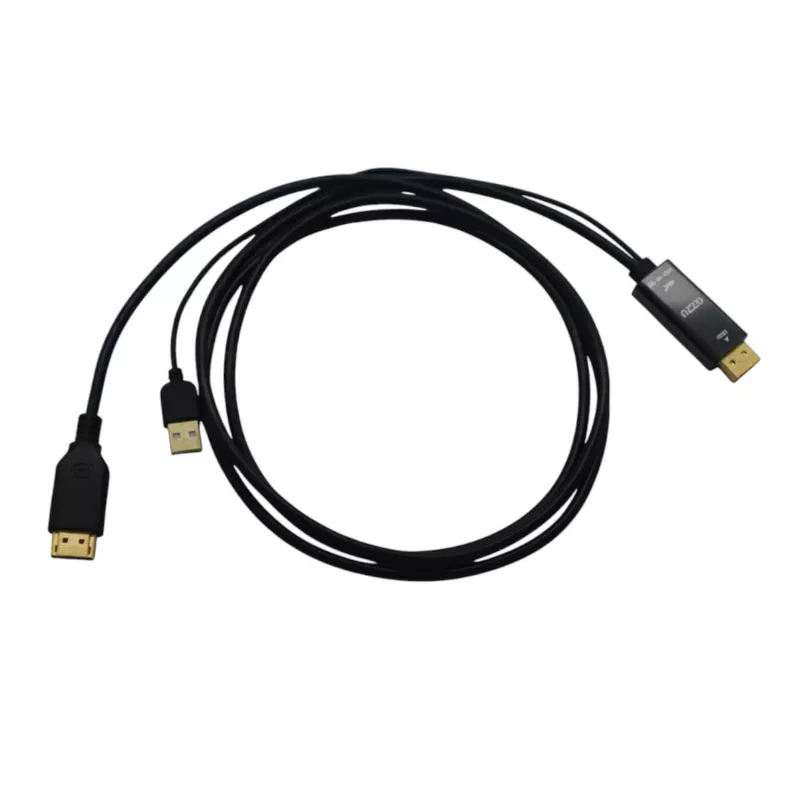 Gizzu 4K HDMI auf DisplayPort aktives Konverterkabel 1,8 m Schwarz