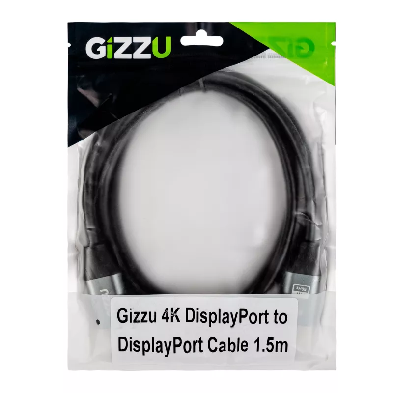 Gizzu 4K60Hz DisplayPort-zu-DisplayPort-Kabel 1,5 m