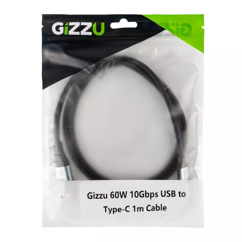 GIZZU 60W 10Gbps USB-zu-Type-C-Kabel 2m