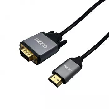 Gizzu Full HD HDMI-zu-VGA-Kabel (1,8 m) - Schwarz