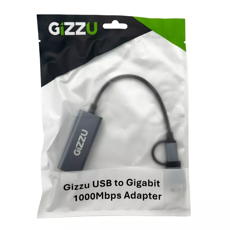 Gizzu High Speed Type-C/A zu Gigabit-Adapter Poly