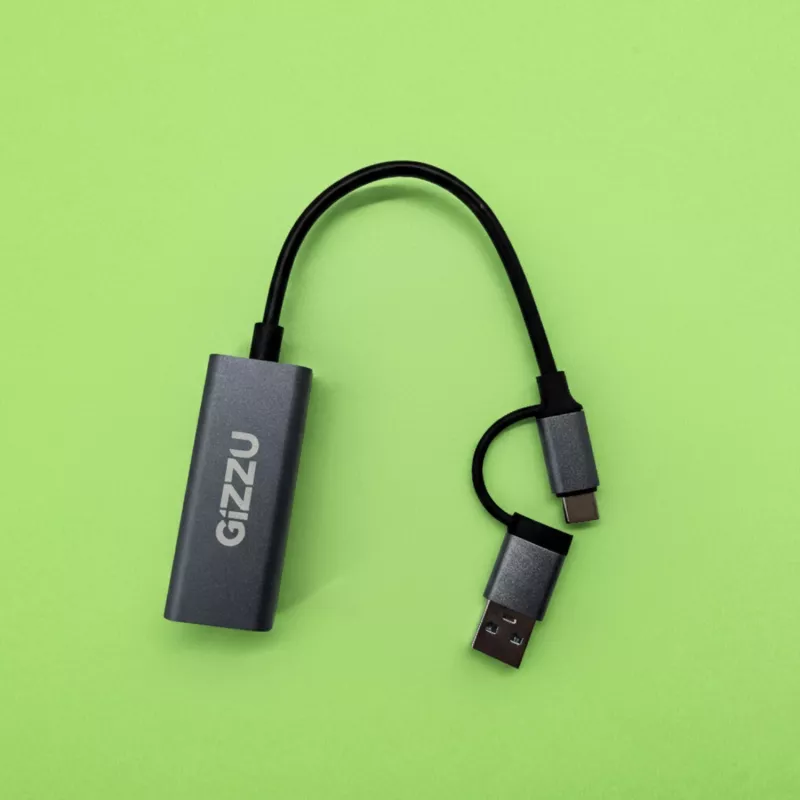 Gizzu High Speed Type-C/A zu Gigabit-Adapter Poly