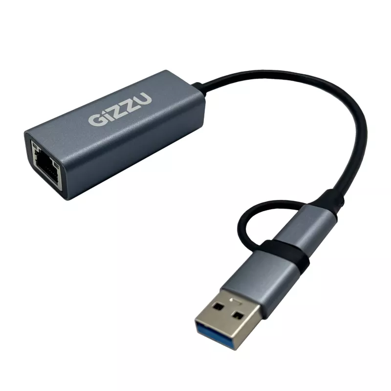 Gizzu High Speed Type-C/A zu Gigabit-Adapter Poly