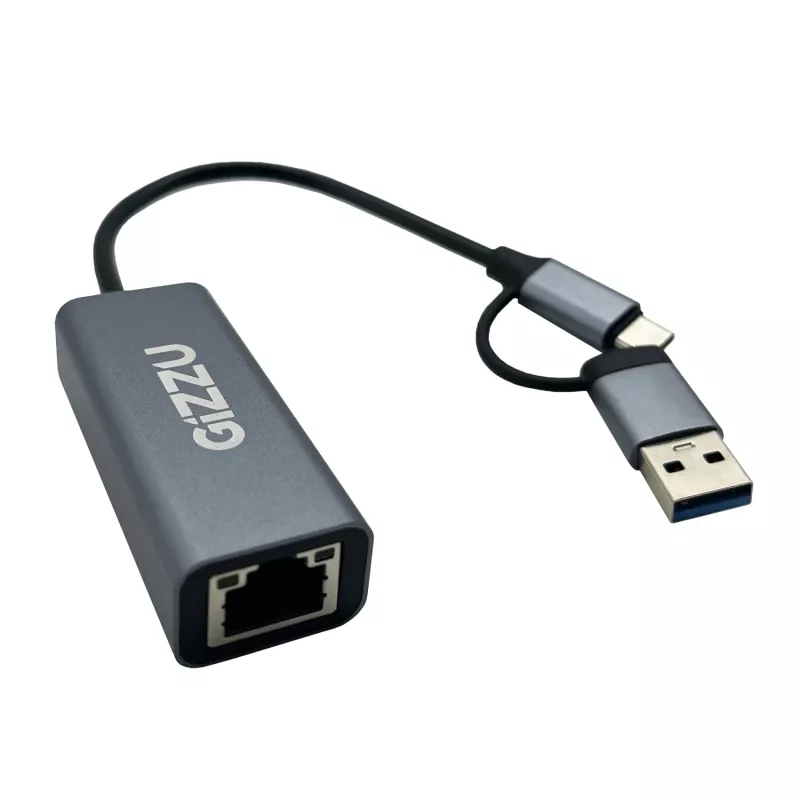 Gizzu High Speed Type-C/A zu Gigabit-Adapter Poly