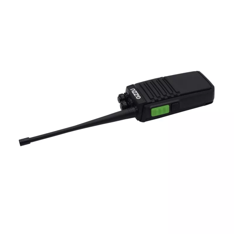 Gizzu Patrol Walkie Talkie Set PMR446 8-Kanal Zwei-Wege-Funkgerät mit VOX, Scan, Taschenlampe – Schwarz/Orange (2er-Pack)