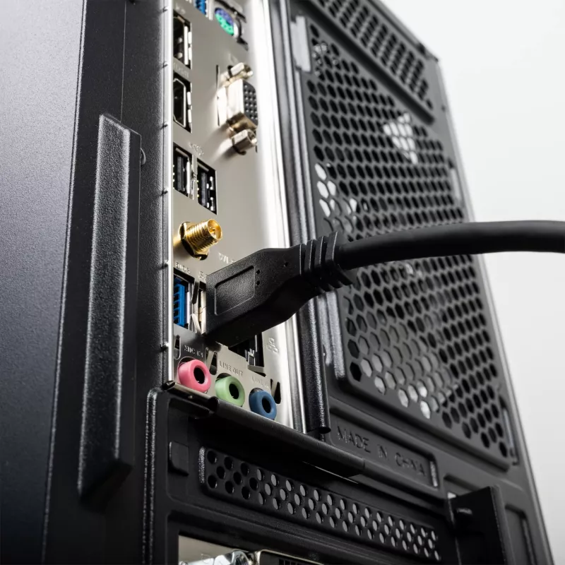 Gizzu USB 3.0 aktives Verlängerungskabel 5m - Schwarz