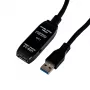 Gizzu USB 3.0 aktives Verlängerungskabel 5m - Schwarz