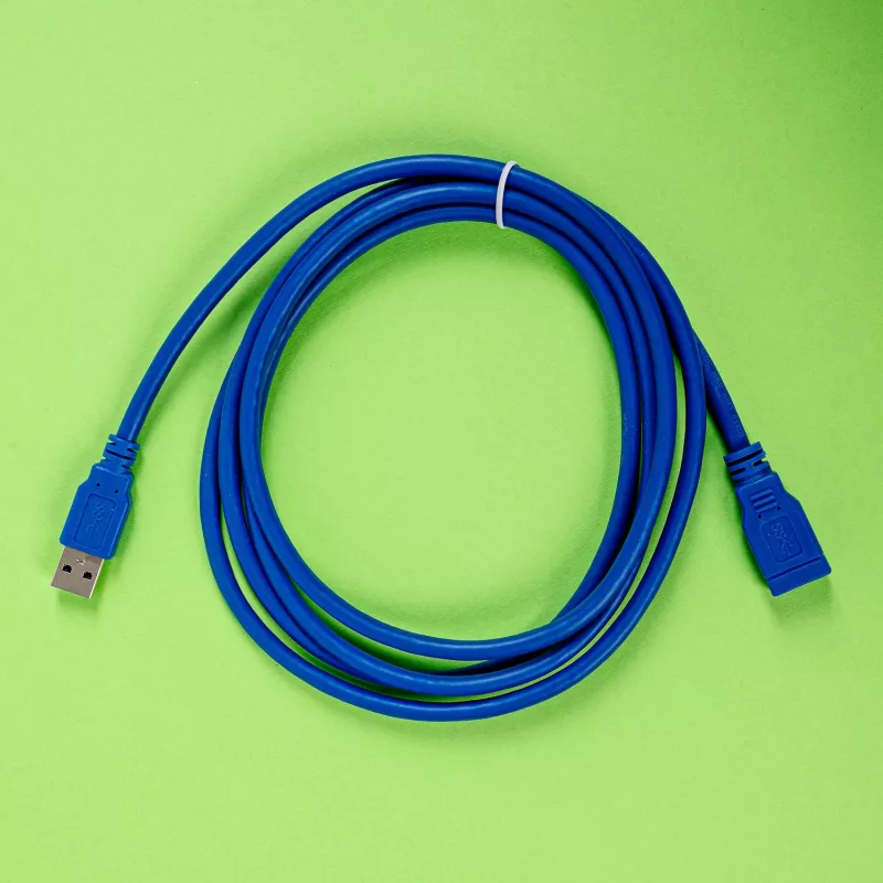 Gizzu USB 3.0 Verlängerungskabel 2m – 5Gbps, Stecker auf Buchse, Schwarz