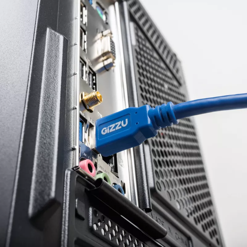 Gizzu USB 3.0 Verlängerungskabel 5m - Blau