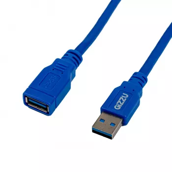 Gizzu USB 3.0 Verlängerungskabel 5m - Blau