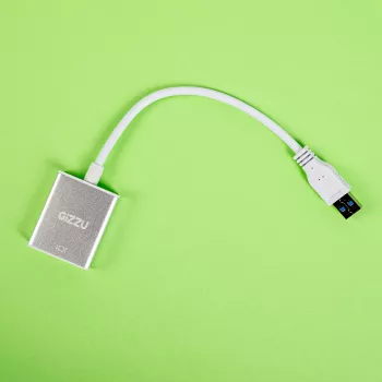 Gizzu USB 3.0 auf HDMI-Adapter - Full HD 1080p Videoausgang, Schwarz