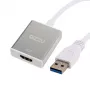 Gizzu USB 3.0 auf HDMI-Adapter - Full HD 1080p Videoausgang, Schwarz