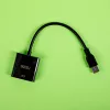 Gizzu USB 3.0 auf VGA Adapter – Full HD 1080p externer Videokonverter, USB-A Stecker auf VGA Buchse, bus-gespeist, Schwarz