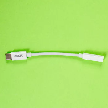 Gizzu USB Typ-C auf 3,5 mm AUX Audio Adapter - Weiß