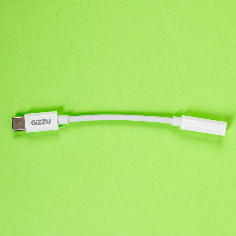 Gizzu USB Typ-C auf 3,5 mm AUX Audio Adapter - Weiß