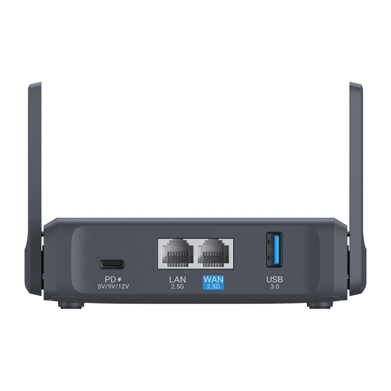 GL.iNet Slate 7 AC750 Dual-Band Gigabit WLAN-Router mit OpenWrt, USB 2.0, MicroSD-Steckplatz, VPN-Unterstützung