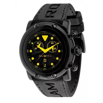 GLAM ROCK GR61112 Damen-Chronograph Uhr 46mm Schwarzes Silikon