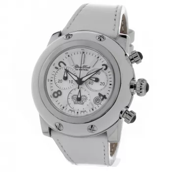 GLAM ROCK Woman GR10101W 46mm Swiss Quartz Uhr Weißes Silikon