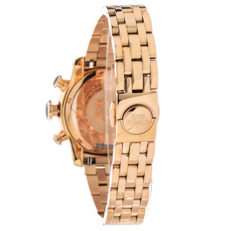 GLAM ROCK Woman GR31112 40mm Swiss Quartz Chronograph Uhr Weißes Leder