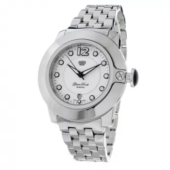 GLAM ROCK Damen Miami Beach Chronograph Uhr GR32050BP 44mm Schwarz Silikon