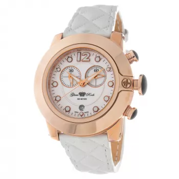 GLAM ROCK Damen Quarzuhr GR32166R 44mm Weißes Silikonarmband