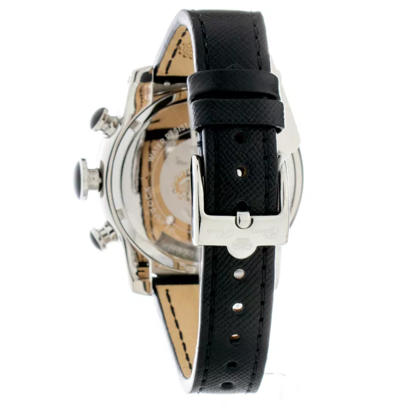 GLAM ROCK Damen Swiss-Quarz-Uhr GR32118 44mm Schwarzes Leder