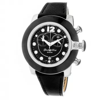 GLAM ROCK Damen Swiss-Quarz-Uhr GR32118 44mm Schwarzes Leder