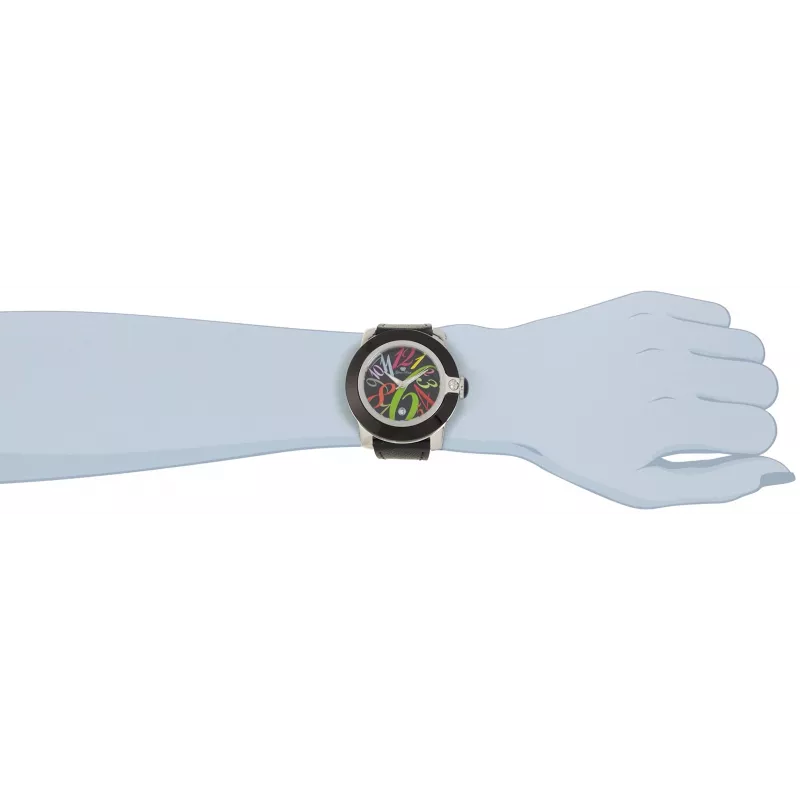 GLAM ROCK Damenuhr GR32018 Miami Collection 44mm Swiss Quartz Edelstahl Leder Schwarz