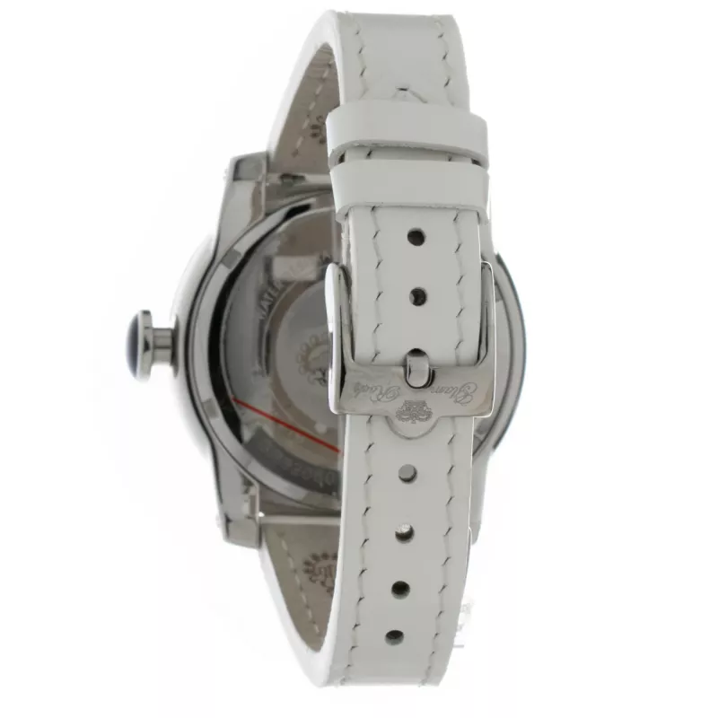 GLAM ROCK Damenuhr GR32050 44mm Swiss Quarz Chronograph Weißes Silikonarmband