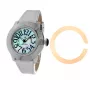 GLAM ROCK Damenuhr GR32050 44mm Swiss Quarz Chronograph Weißes Silikonarmband