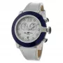 GLAM ROCK Damenuhr GR32116 (44mm) - Swiss Quartz, Edelstahl, Schwarzes Silikonarmband